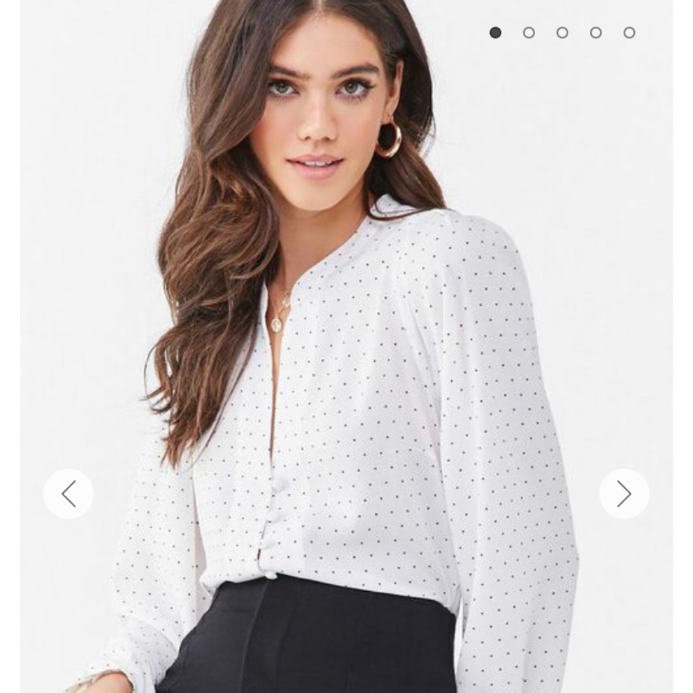 NWT Forever 21 Polka Dot Blouse